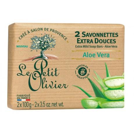 Le Petit Olivier Jabón Extra Suave Aloe Vera 2un - Farmacias Curie