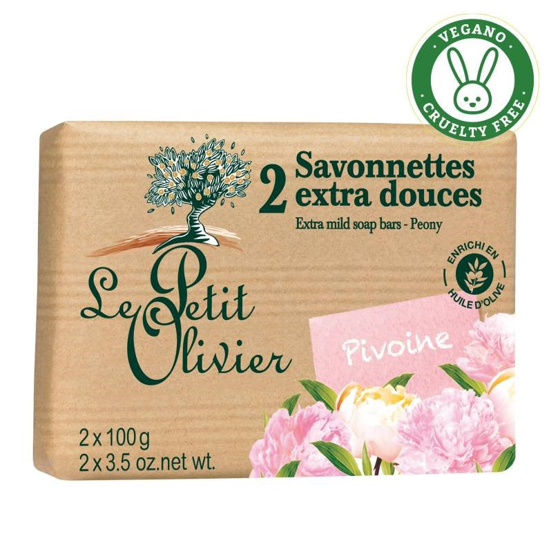 Le Petit Olivier Jabón Extra Suave Peonia 2un - Farmacias Curie