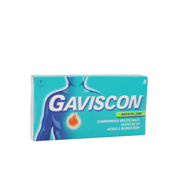 Gaviscon Comprimidos Masticables - 8 unidades - Farmacias Curie