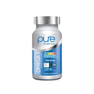 Omega 3 Junior Pure Science - 60 Microcápsulas - Farmacias Curie