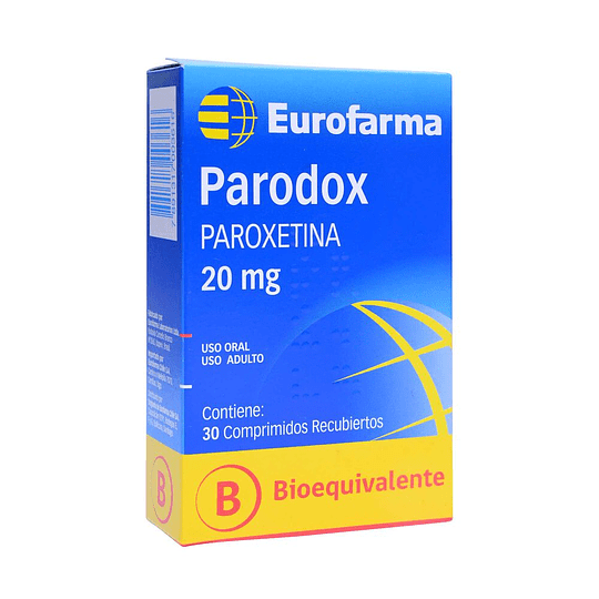 Parodox Comprimidos Recubiertos 20mg - Farmacias Curie