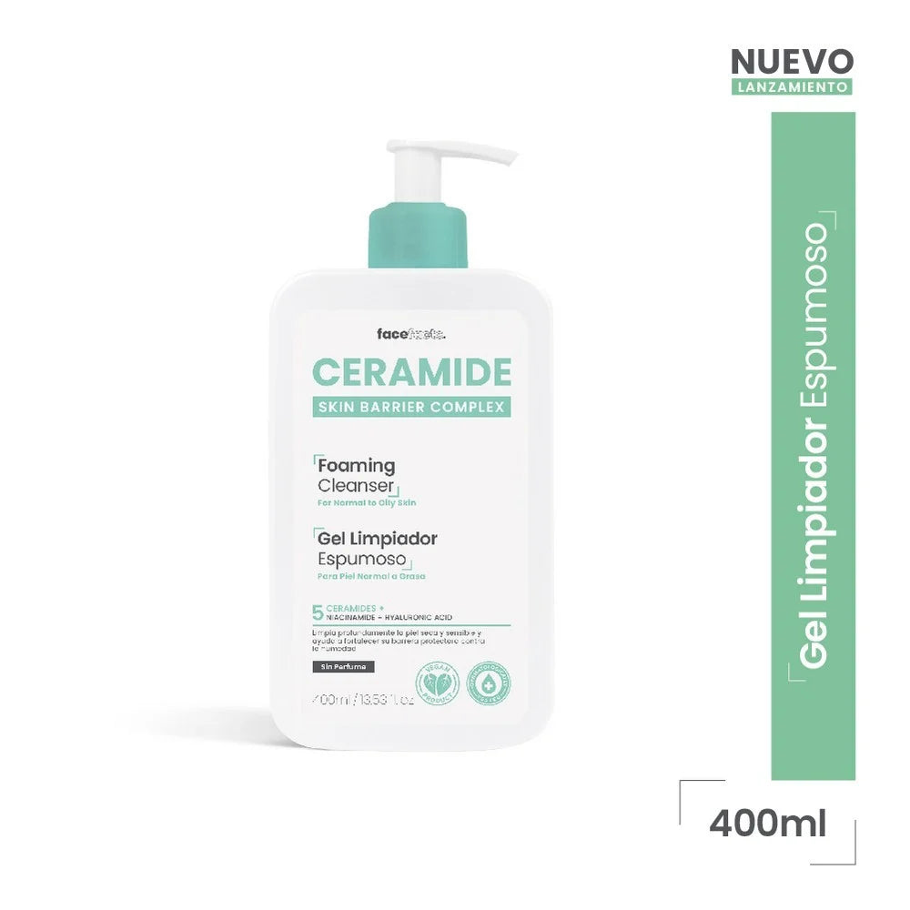 Ceramide Gel Limpiador Espumoso - 400 mL - Farmacias Curie