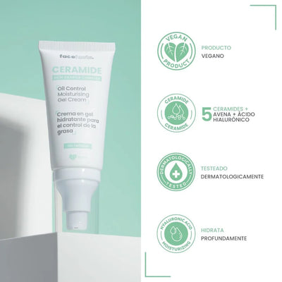 Ceramide Crema en Gel Hidratante para el control de la Grasa - 50 mL