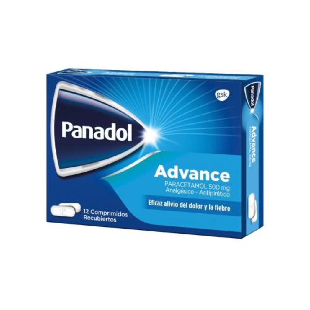 Panadol Advance 500mg - 12 unidades - Farmacias Curie