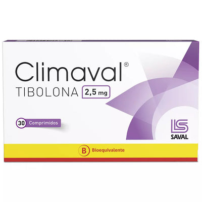 Climaval 2,5mg - 30 Comprimidos - Farmacias Curie