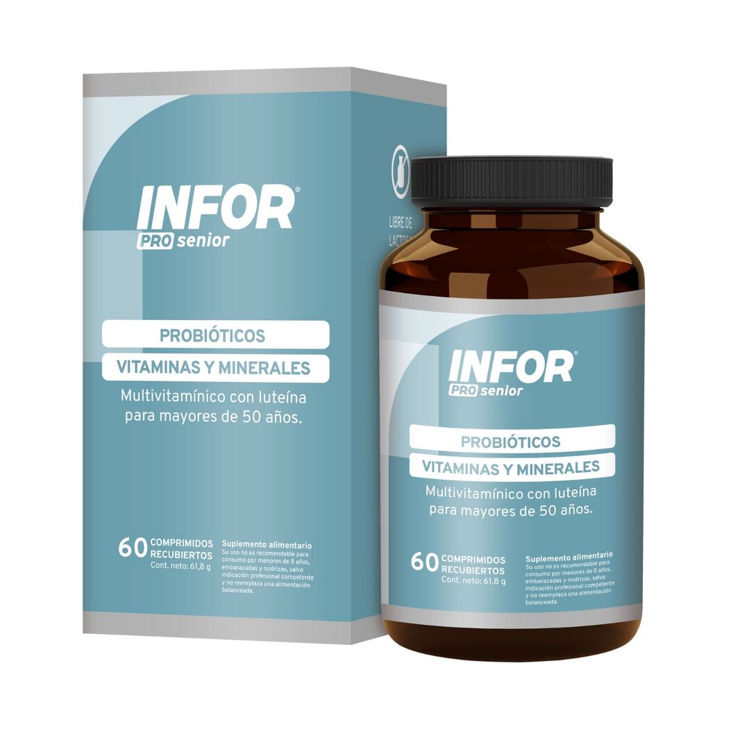 Infor Pro Senior - 60 Comprimidos recubiertos - Farmacias Curie