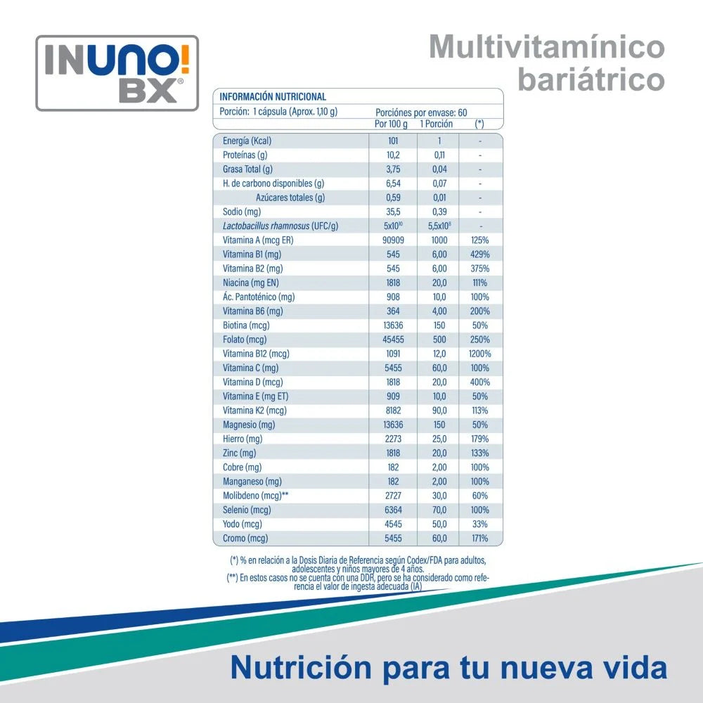 Inuno BX - 60 Cápsulas