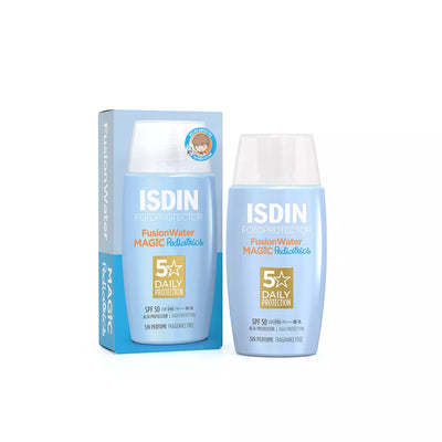 ISDIN FusionWater Magic Pediatrics Fotoprotector - 50 mL - Farmacias Curie