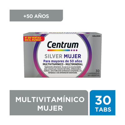 Centrum Silver Mujer - 30 Comprimidos Recubiertos