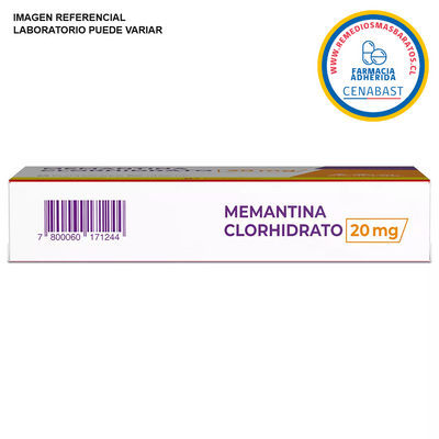 Memantina 20mg - 30 Comprimidos Recubiertos - Medicamento Cenabast