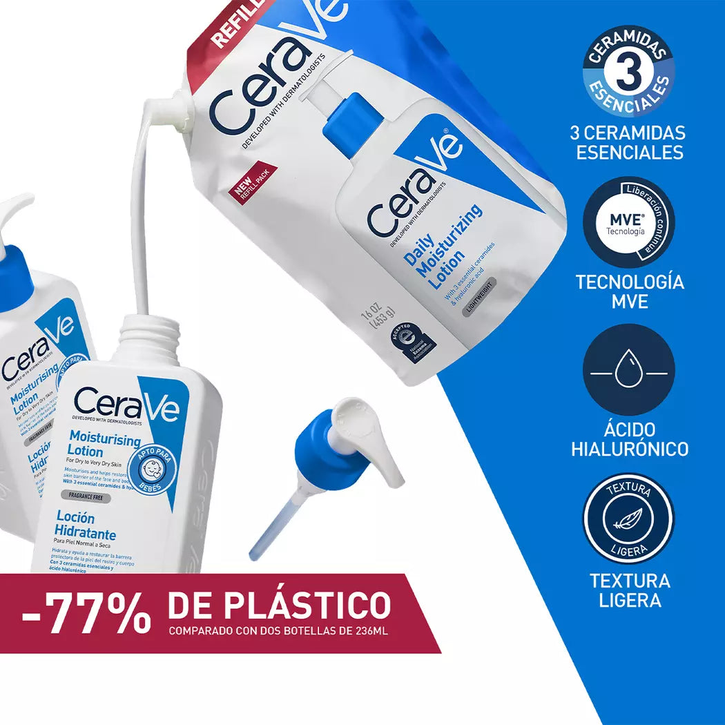 Cerave Refill Loción Hidratante - 473 ml - Farmacias Curie