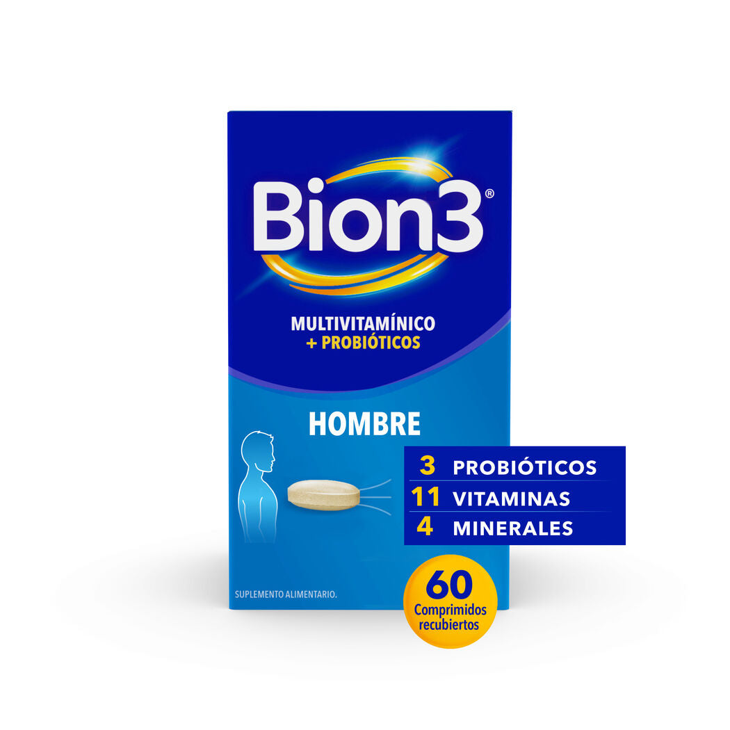 Bion 3 Hombre - 60 Comprimidos Recubiertos - Farmacias Curie