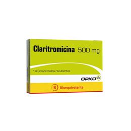 Claritromicina 500mg - 14 Comprimidos Recubiertos - Farmacias Curie