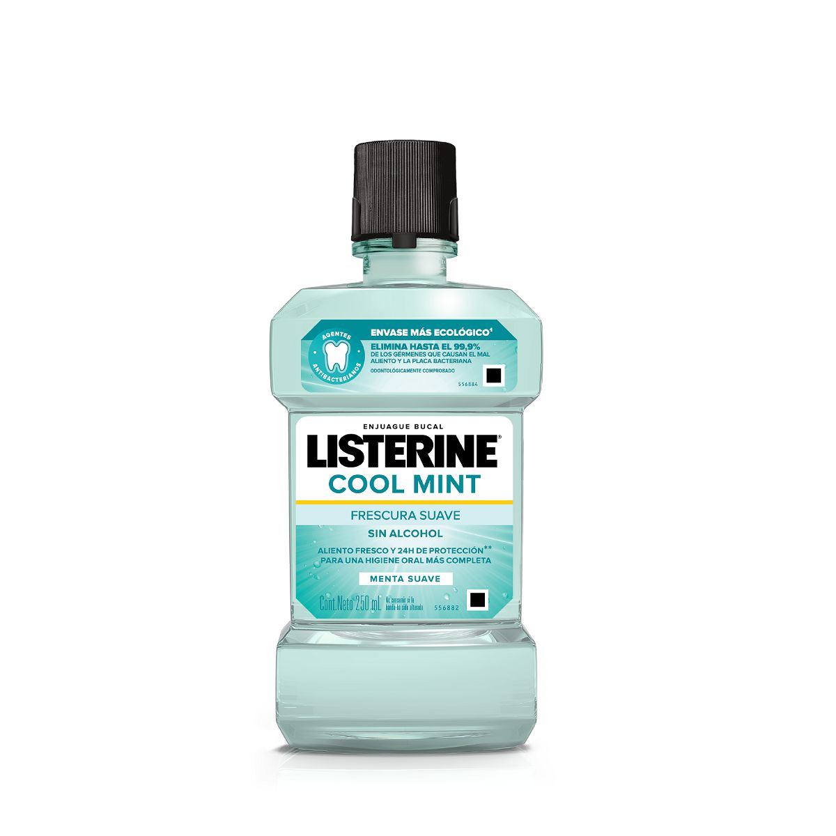 Listerine Cool Mint Sin Alcohol - 500 mL - Farmacias Curie