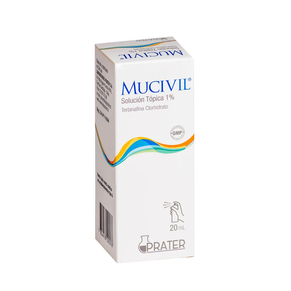 Mucivil Solución Tópica 1% - 20 mL - Farmacias Curie