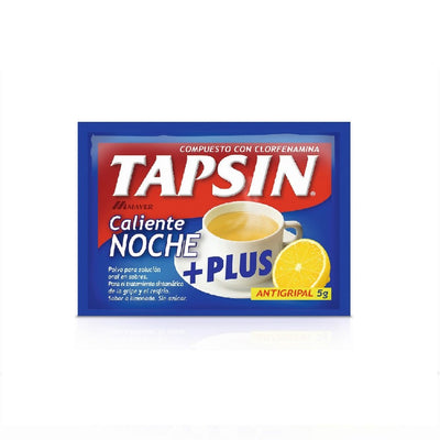 Tapsin Caliente Noche +Plus - 1 Sobre - Farmacias Curie