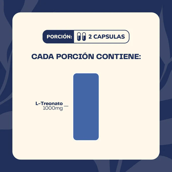 L- Treonato de Magnesio 500mg - 60 Cápsulas - Farmacias Curie