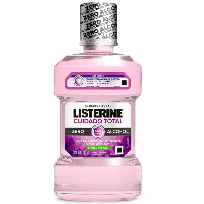 Listerine Cuidado Total Sin Alcohol - 500 mL - Farmacias Curie