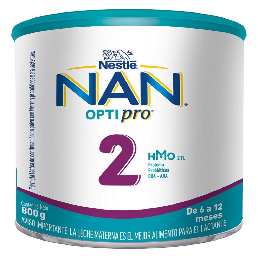 Nan 2 Optipro Fórmula Láctea - 800 gramos - Farmacias Curie