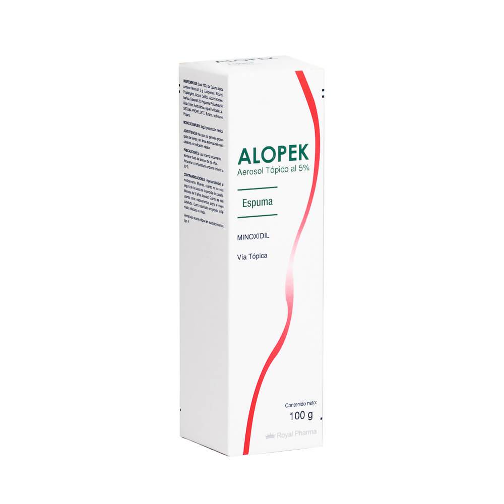 Alopek Espuma 5% - 100 g - Farmacias Curie