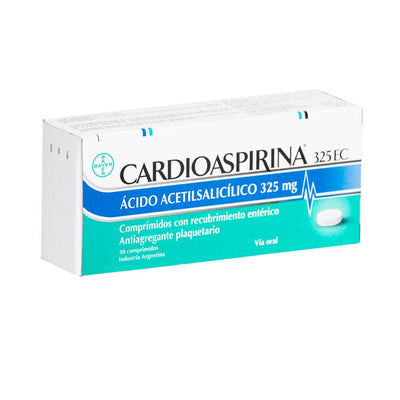 Cardioaspirina 325EC Comprimidos con recubrimiento entérico - Farmacias Curie