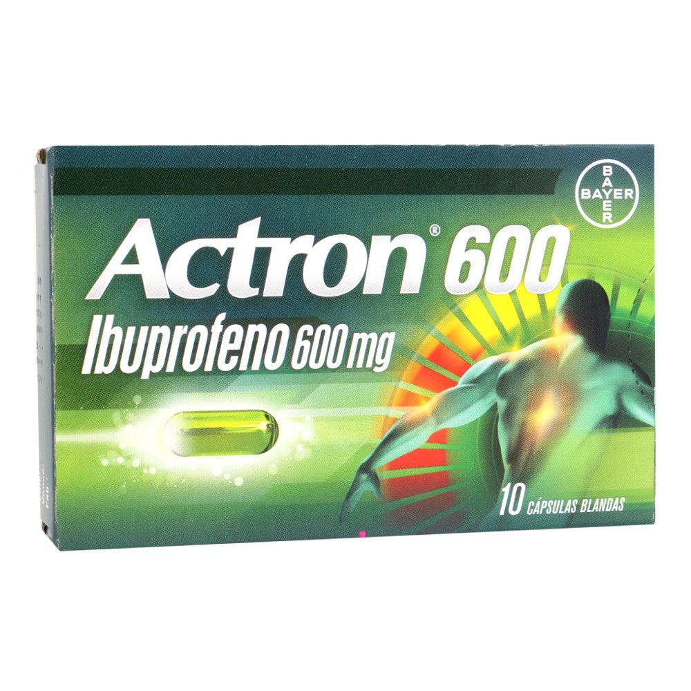 Actron Cápsulas Blandas 600mg - Farmacias Curie