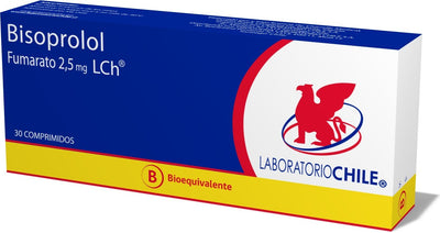 Bisoprolol 2,5mg - 30 Comprimidos - Farmacias Curie