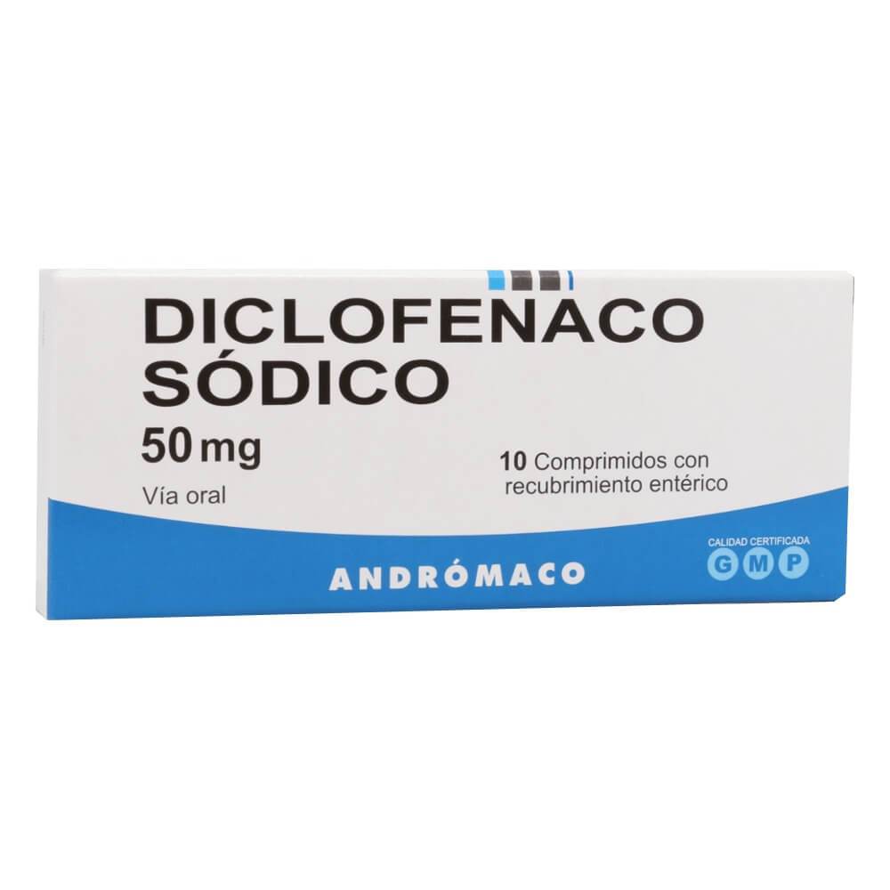 Diclofenaco Comprimidos con Recubrimiento Entérico 50mg - Farmacias Curie