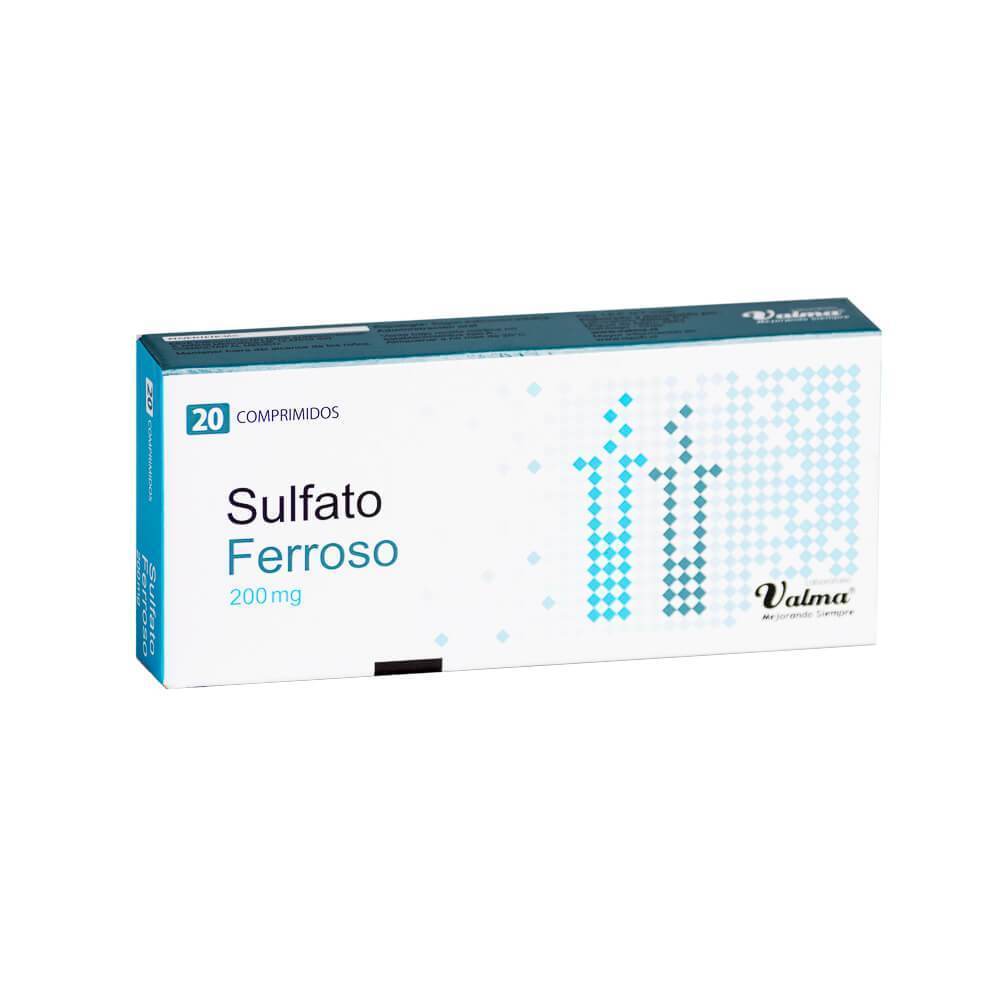 Sulfato Ferroso Comprimidos 200mg - Farmacias Curie