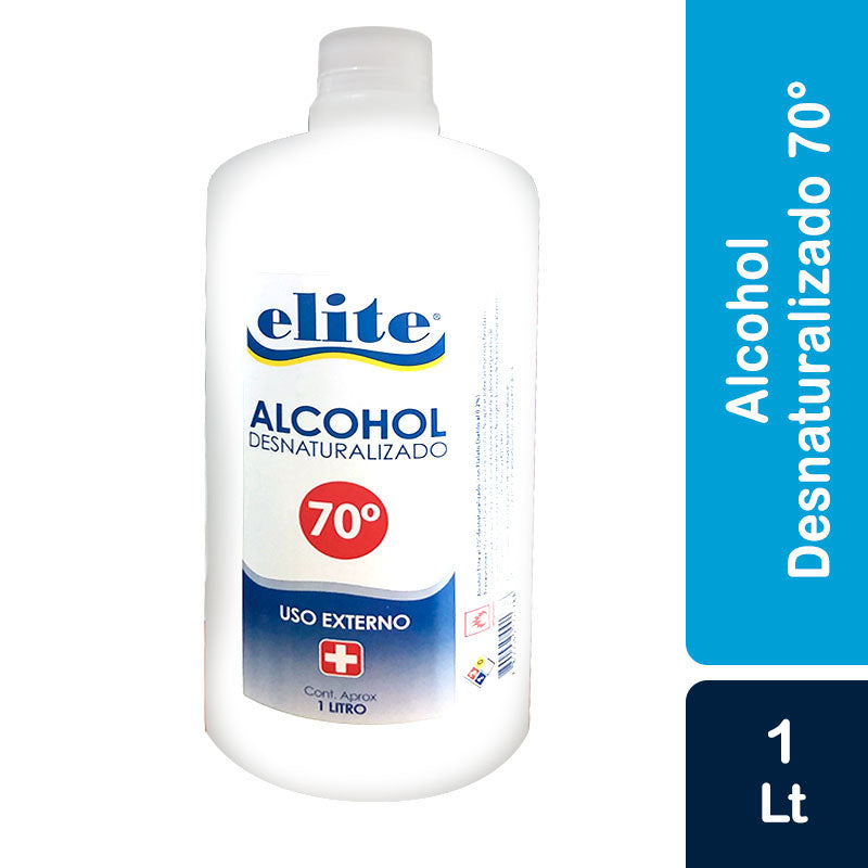 Alcohol Desnaturalizado 70° - 1L - Farmacias Curie