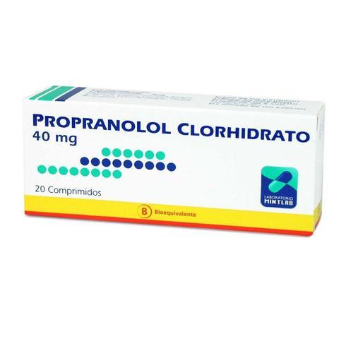 Propranolol Comprimidos 40mg - Farmacias Curie