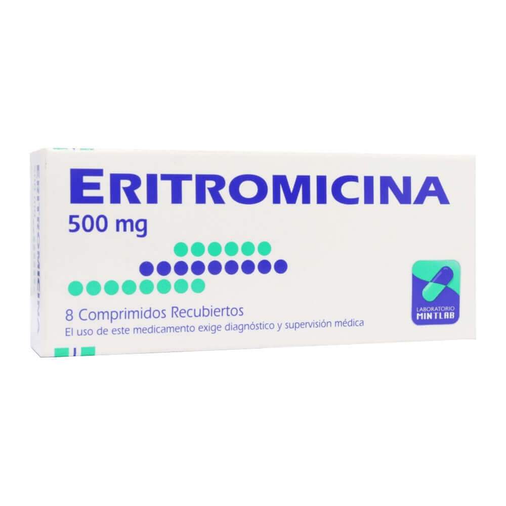 Eritromicina Comprimidos Recubiertos 500mg - Farmacias Curie