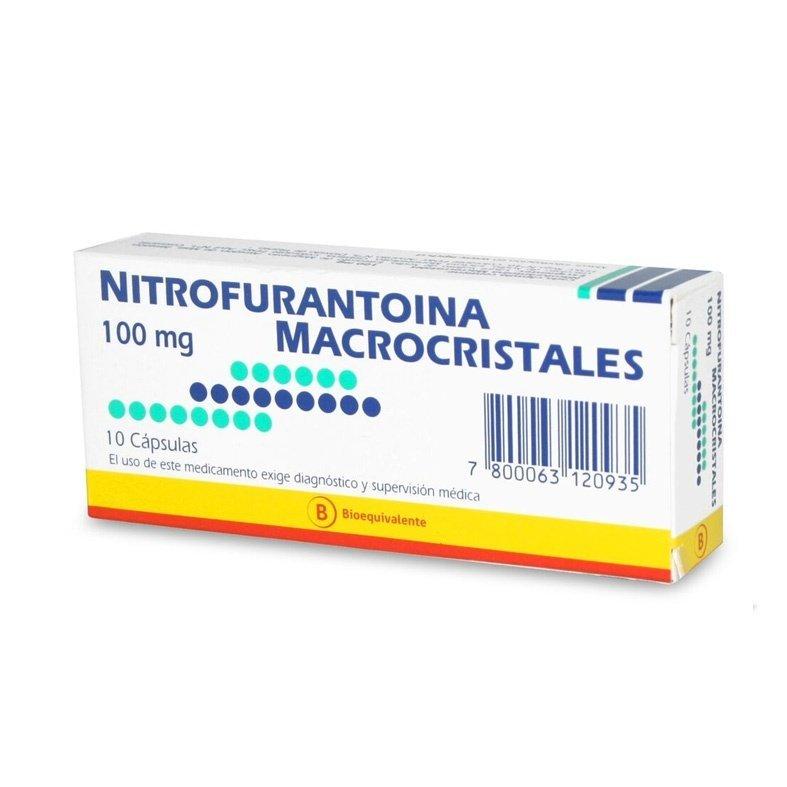 Nitrofurantoina Cápsulas 100mg - Farmacias Curie