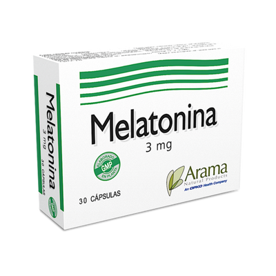 Melatonina Cápsulas 3mg - Farmacias Curie