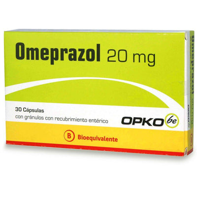 Omeprazol Cápsulas con gránulos con recubrimiento entérico 20mg - 30 unidades - Farmacias Curie