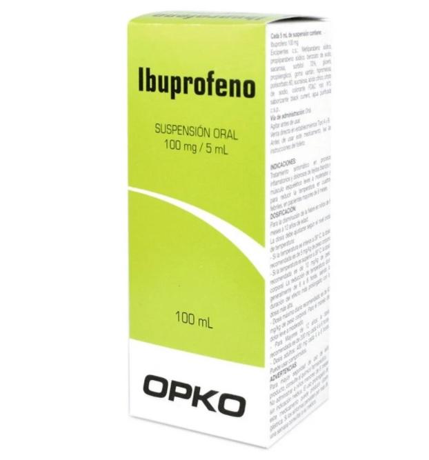 Ibuprofeno Suspensión Oral 100mg/5ml - Farmacias Curie
