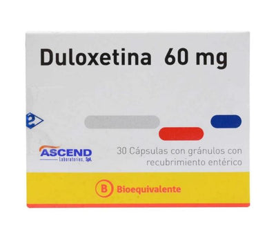 Duloxetina Cápsulas con gránulos con recubrimiento entérico 60mg - Farmacias Curie