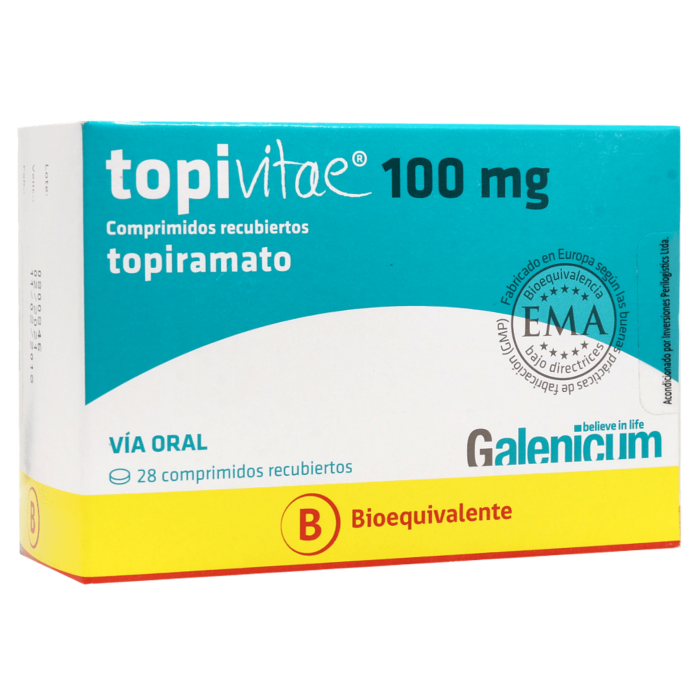 Topivitae Comprimidos Recubiertos 100mg - Farmacias Curie