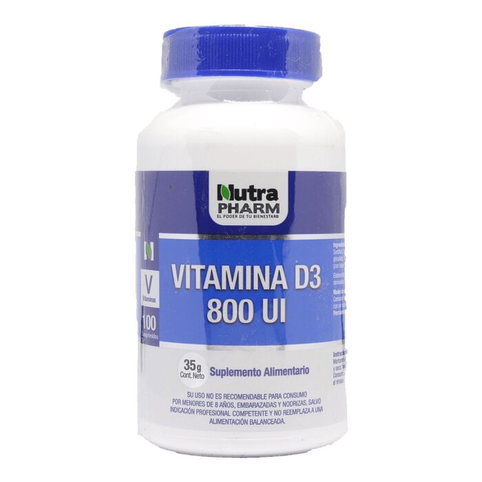 Vitamina D3 800UI - 100 Comprimidos