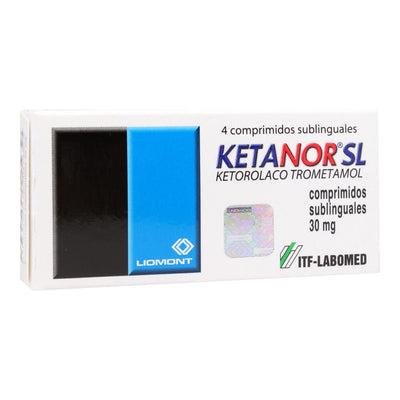 Ketanor SL Comprimidos Sublinguales 30mg - Farmacias Curie