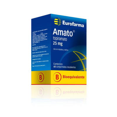 Amato 25mg - 60 Comprimidos Recubiertos - Farmacias Curie