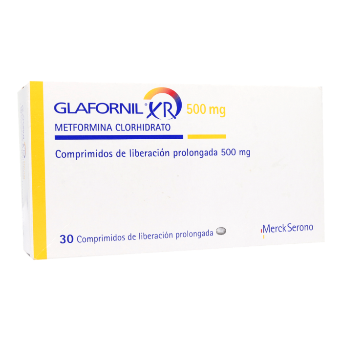 Glafornil XR Comprimidos Recubiertos de Liberación Prolongada 500mg - Farmacias Curie