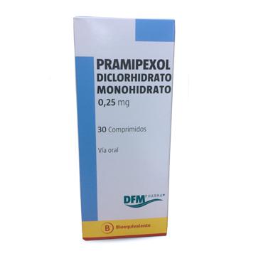 Pramipexol Comprimidos 0,25mg - Farmacias Curie