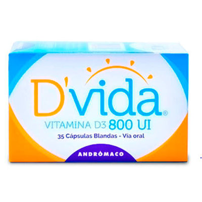D´vida Cápsulas blandas 800 UI - Farmacias Curie