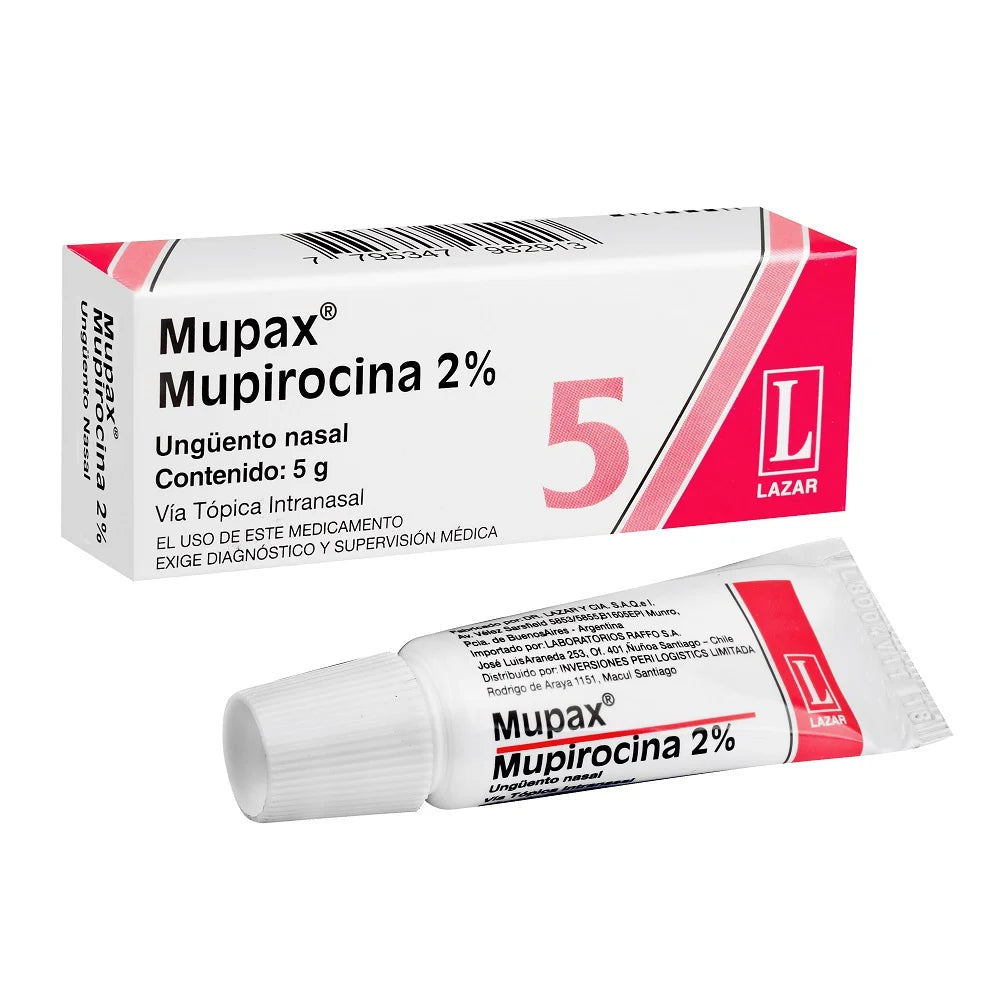 Mupax 2% - Ungüento Nasal 5 Gramos - Farmacias Curie
