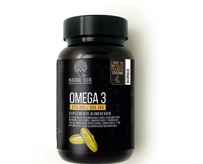 Omega 3 800/400 EPA-DHA - 60 Cápsulas - Libre de Metales Pesados - Farmacias Curie