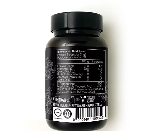 L-Teanina y Bisglicinato de Magnesio - 60 Cápsulas