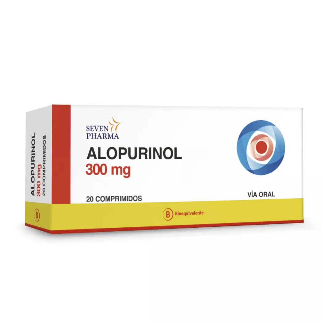 Alopurinol 300mg - 20 Comprimidos - Farmacias Curie