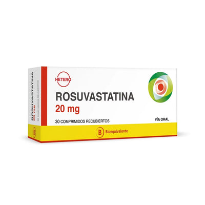 Rosuvastatina Comprimidos Recubiertos 20mg - Farmacias Curie