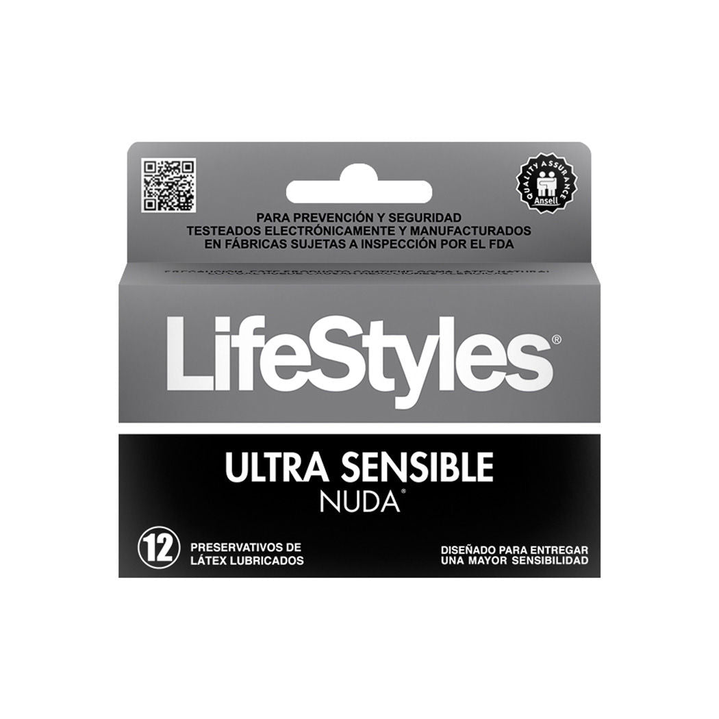 Lifestyles Ultra Sensible Nuda - 12 unidades - Farmacias Curie
